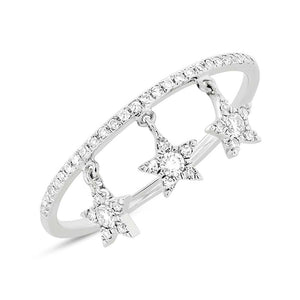 0.19CT DIAMOND STAR RING