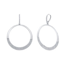 Load image into Gallery viewer, 1.37CT DIAMOND PAVE CIRCLE EARRING
