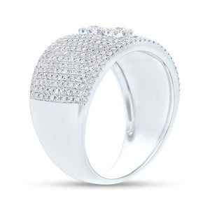 0.93CT DIAMOND PAVE SLIDER RING