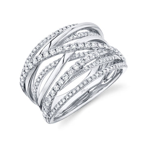 0.62CT DIAMOND BRIDGE RING