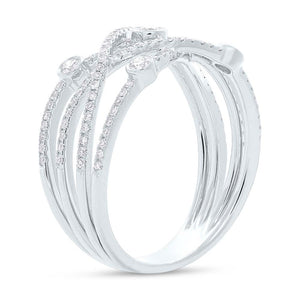 0.48CT DIAMOND BRIDGE RING