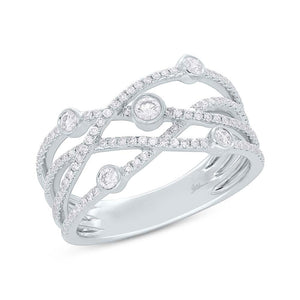 0.48CT DIAMOND BRIDGE RING