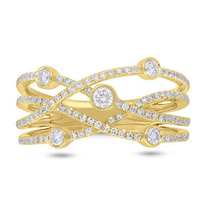 0.48CT DIAMOND BRIDGE RING