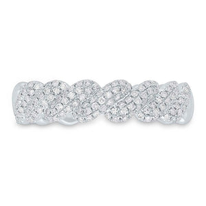 0.38CT DIAMOND PAVE RING