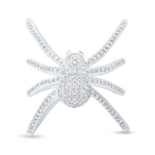 Load image into Gallery viewer, 0.54CT DIAMOND PAVE SPIDER RING
