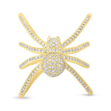 Load image into Gallery viewer, 0.54CT DIAMOND PAVE SPIDER RING
