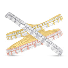 Load image into Gallery viewer, 1.08CT DIAMOND BAGUETTE BRIDGE RING
