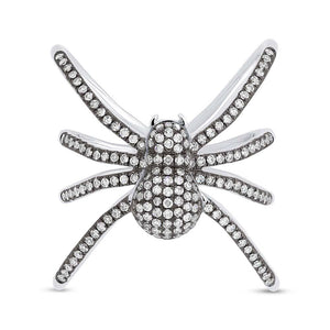 0.54CT DIAMOND PAVE SPIDER RING