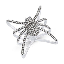 Load image into Gallery viewer, 0.54CT DIAMOND PAVE SPIDER RING
