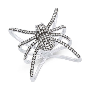 0.54CT DIAMOND PAVE SPIDER RING