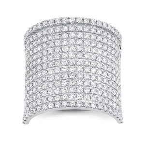 2.86CT DIAMOND PAVE RING