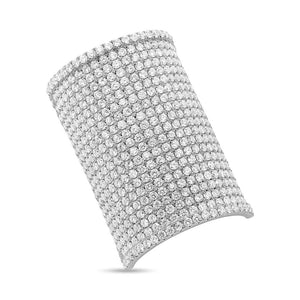 4.98CT DIAMOND PAVE RING