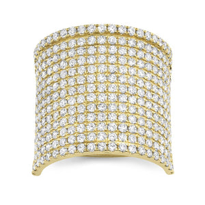 2.86CT DIAMOND PAVE RING