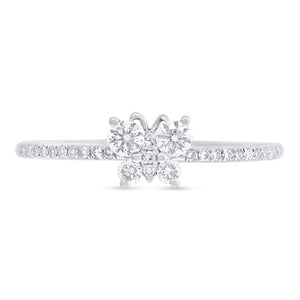 0.27CT DIAMOND BUTTERFLY RING