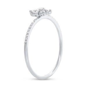 0.27CT DIAMOND BUTTERFLY RING