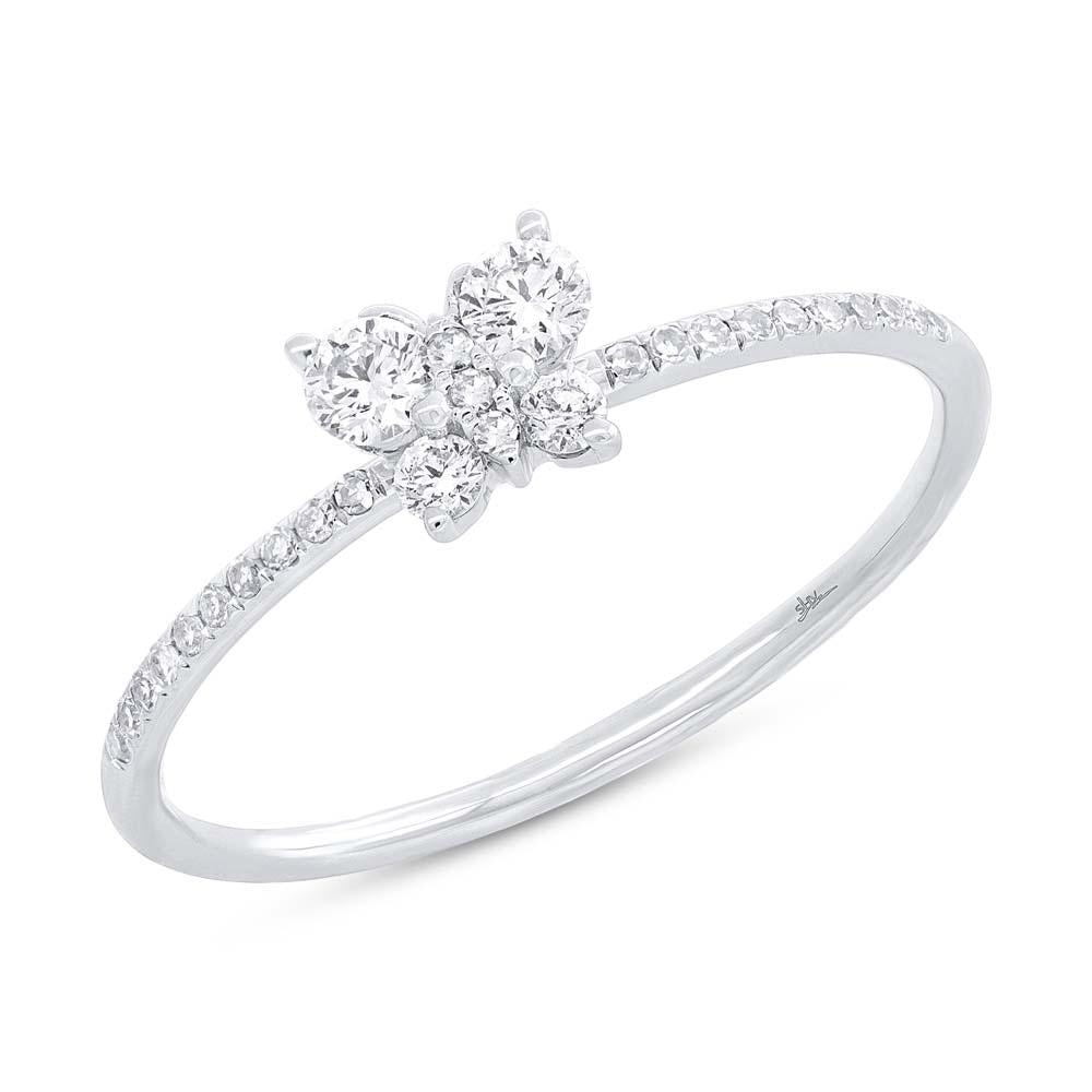 0.27CT DIAMOND BUTTERFLY RING