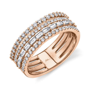 0.81CT DIAMOND BAGUETTE RING