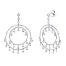 Load image into Gallery viewer, 1.42CT DIAMOND CIRCLE EARRING
