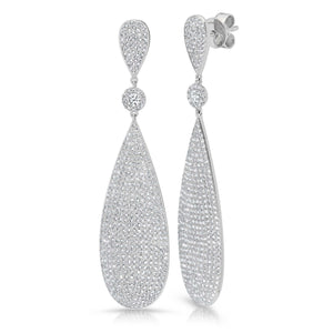 2.35CT DIAMOND PAVE EARRING