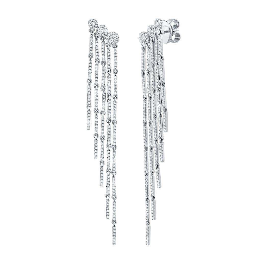 1.18CT DIAMOND FRINGE EARRING