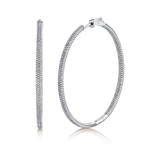 Load image into Gallery viewer, 1.75CT DIAMOND HOOP EARRING
