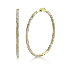 Load image into Gallery viewer, 1.75CT DIAMOND HOOP EARRING
