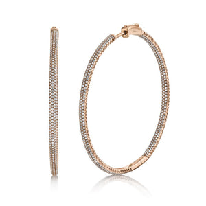 1.75CT DIAMOND HOOP EARRING