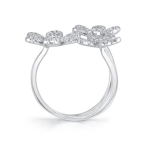 0.62CT DIAMOND FLOWER RING