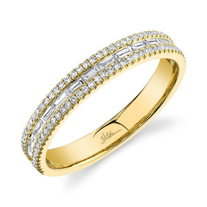 0.44CT DIAMOND BAGUETTE BAND