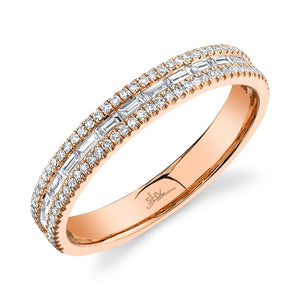 0.44CT DIAMOND BAGUETTE BAND