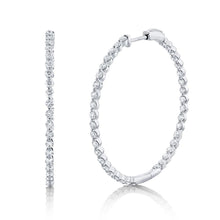 Load image into Gallery viewer, 2.36CT DIAMOND HOOP EARRING
