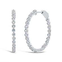 Load image into Gallery viewer, 1.43CT DIAMOND HOOP EARRING
