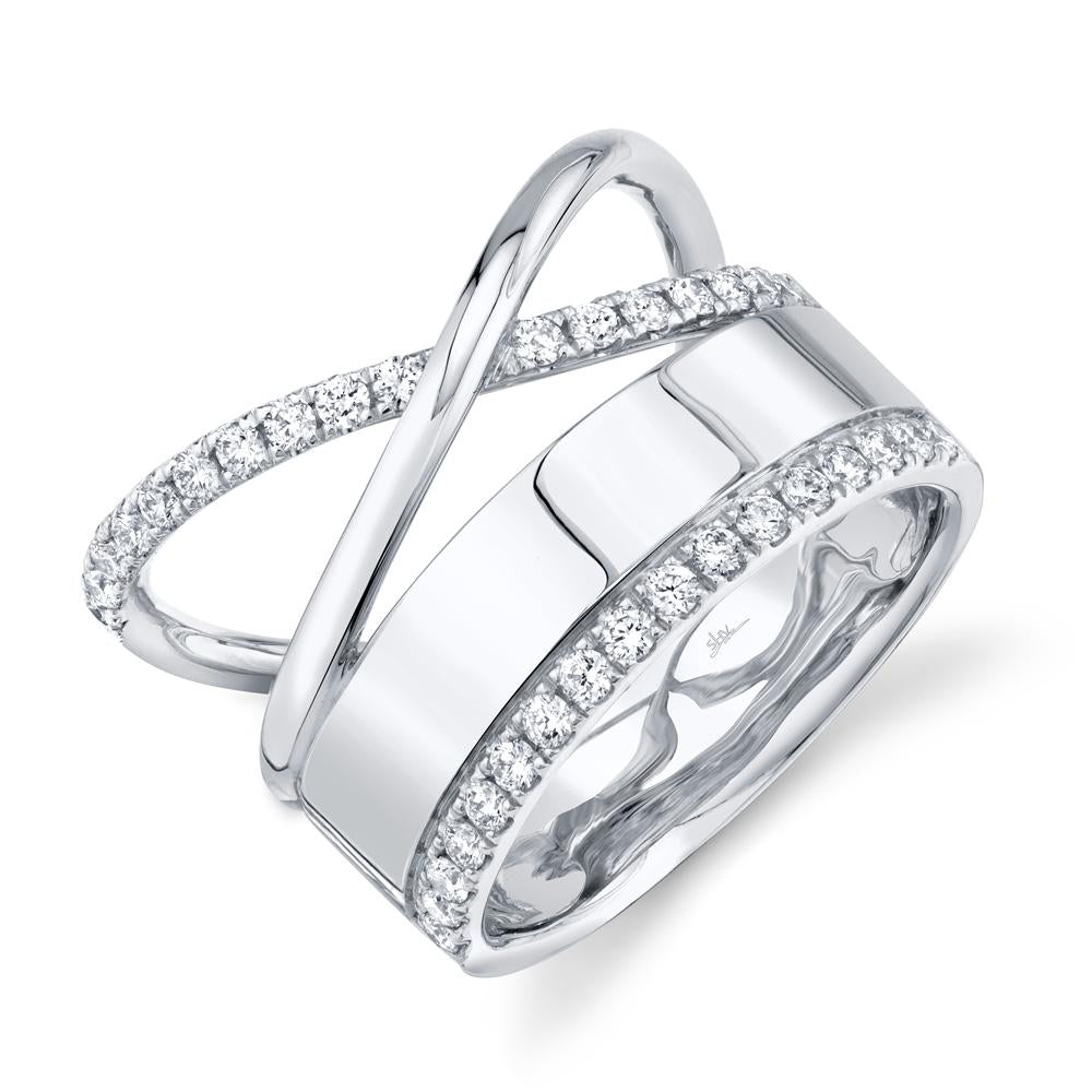 0.49CT DIAMOND BRIDGE RING