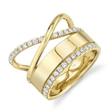 Load image into Gallery viewer, 0.49CT DIAMOND BRIDGE RING
