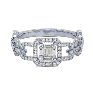 0.38CT DIAMOND BAGUETTE RING