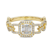 Load image into Gallery viewer, 0.38CT DIAMOND BAGUETTE RING
