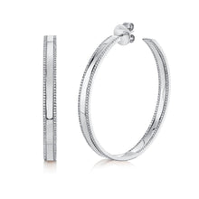 Load image into Gallery viewer, 1.66CT DIAMOND HOOP EARRING
