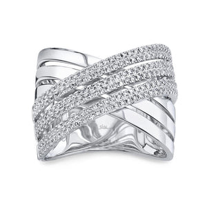 0.54CT DIAMOND BRIDGE RING