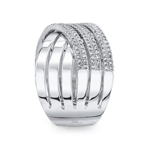 0.54CT DIAMOND BRIDGE RING