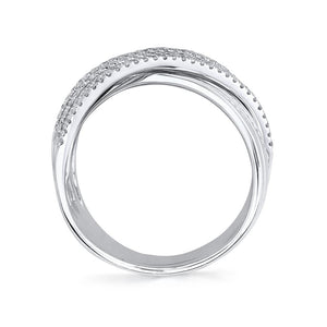 0.54CT DIAMOND BRIDGE RING