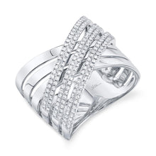 Load image into Gallery viewer, 0.54CT DIAMOND BRIDGE RING
