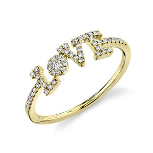 0.17CT DIAMOND "LOVE" RING