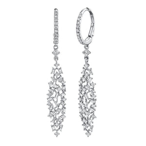 1.28CT DIAMOND BAGUETTE EARRING