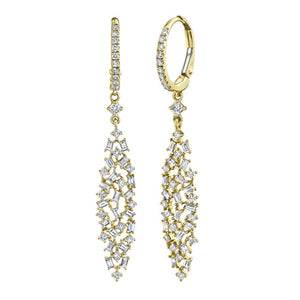 1.28CT DIAMOND BAGUETTE EARRING