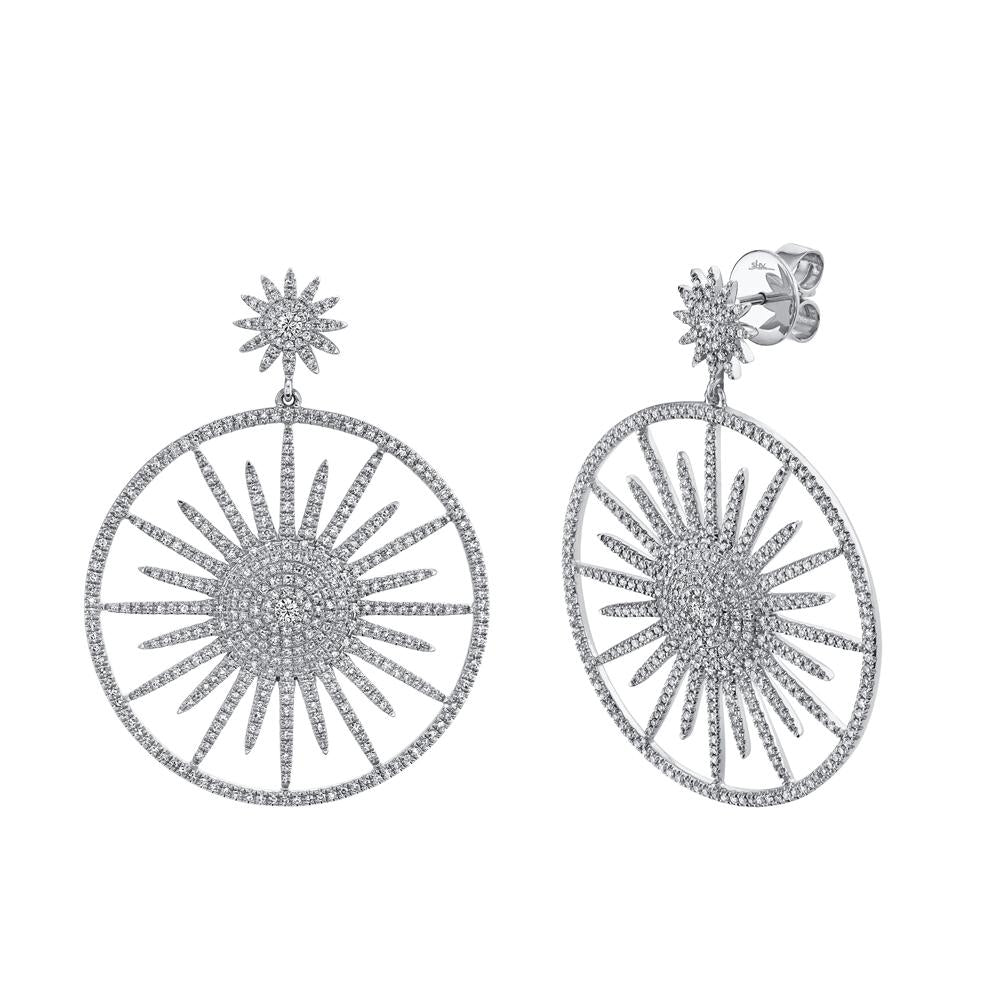 2.25CT DIAMOND STARBURST EARRING