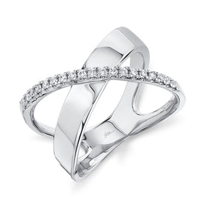 0.19CT DIAMOND BRIDGE RING