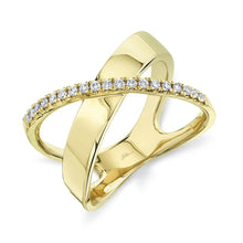 Load image into Gallery viewer, 0.19CT DIAMOND BRIDGE RING
