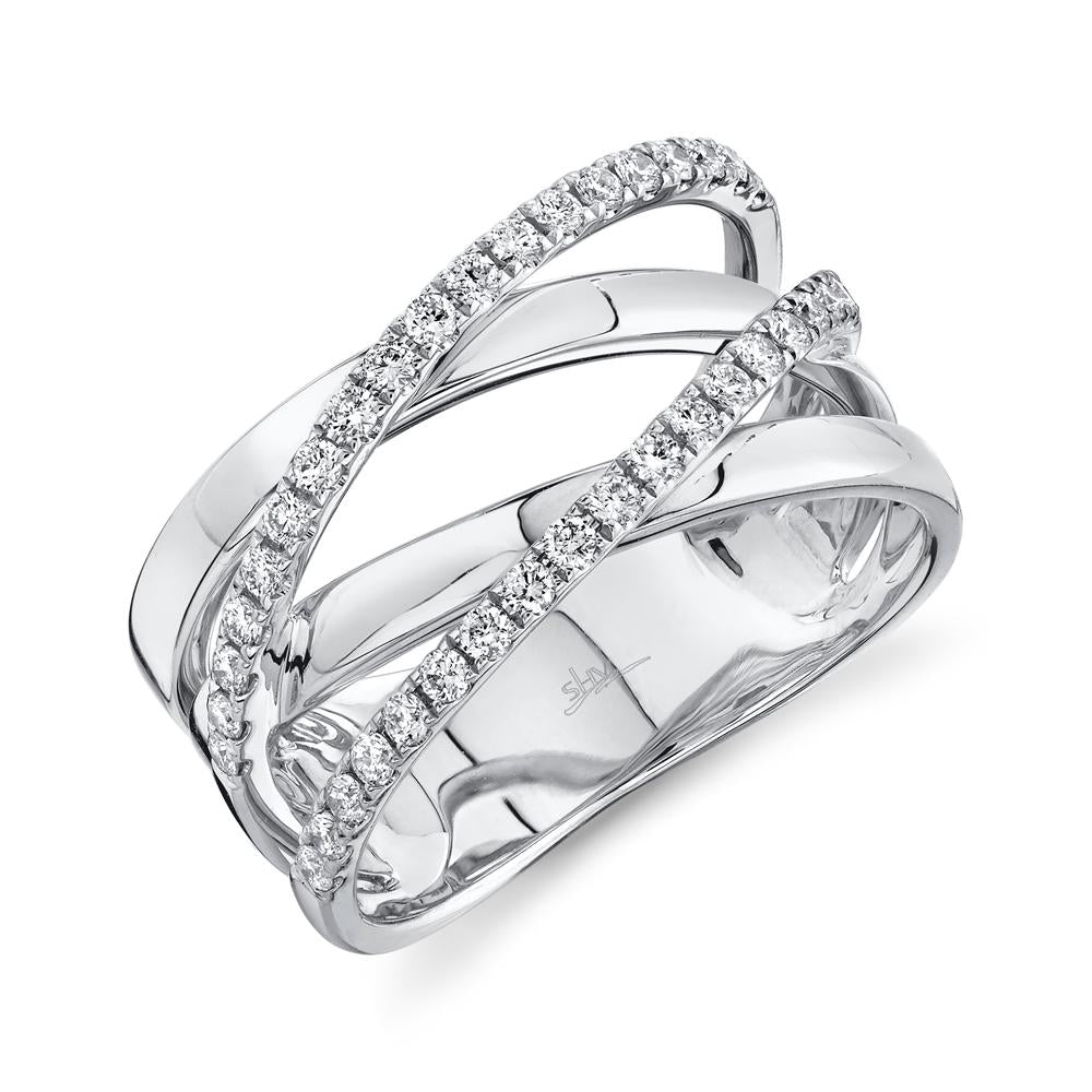 0.41CT DIAMOND BRIDGE RING