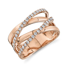 Load image into Gallery viewer, 0.41CT DIAMOND BRIDGE RING
