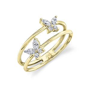 0.30CT DIAMOND BUTTERFLY RING